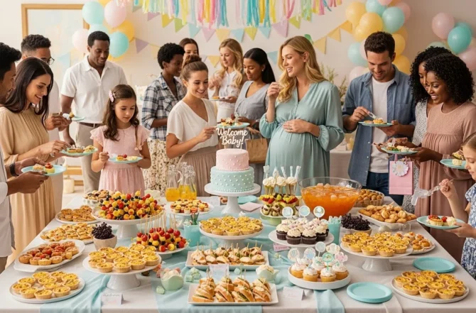 Buffet para Chá de Bebê